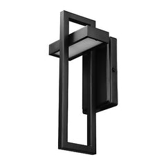 Globe Electric 60000024 12W LED Integrated Outdoor Wall Sconce, Matte Black, ...