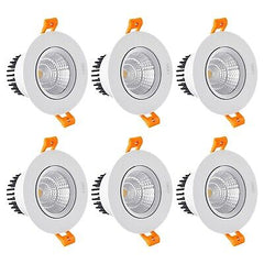 CXWV 3 Inch LED Recessed Downlight, 5W COB Ceiling Light with Driver, 3000K/4...