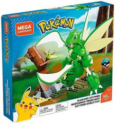 Mega Construx Pokemon Slashing Scyther Construction Set with Character Figure...