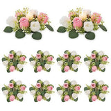 NUPTIO Flower Wedding Centerpieces for Tables - 10 Pcs 2.9 inch Inner Diam Sm...