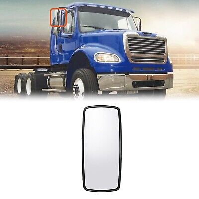 for Freightliner Chrome Heated Main Mirror Side View Mirror Rear View Mirror ...