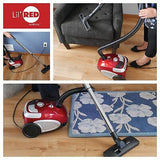 Atrix Red Lil Portable Canister Vacuum w/ 2 Quart HEPA Filter & Variable Spee...