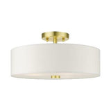 Livex Lighting 51054-12 Meridian Collection 3-Light Semi Flush Mount Ceiling ...