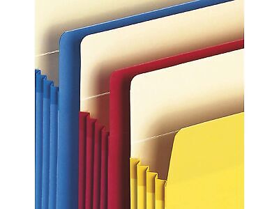 Smead File Pocket, Straight-Cut Tab, 3-1/2" Expansion, Letter Size, Assorted ...