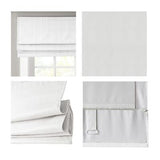 Madison Park Galen Cordless Roman Shades - Fabric Privacy Single Panel Total ...