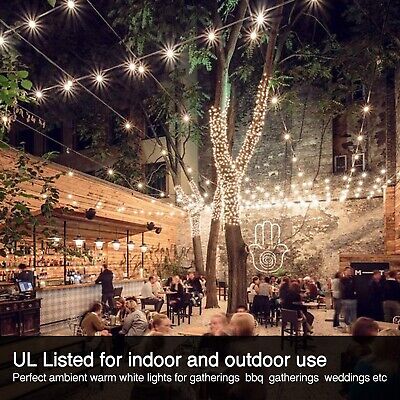 Banord 100FT G40 Globe String Lights*2, 2700K LED Outdoor Patio Lights String...