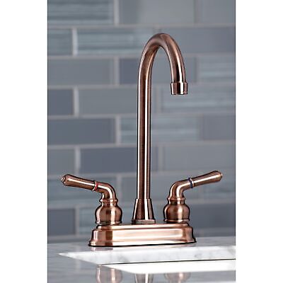 Kingston Brass KB496 Magellan Bar Faucet, Antique Copper, 2.75 x 2.75 x 2.13