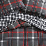 Eddie Bauer - Queen Comforter Set, Reversible Plaid Bedding with Matching Sha...