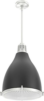 Hunter - Bluff View 3-light Matte Black, Medium Size Pendant Flat Black