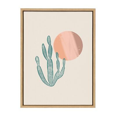 Kate and Laurel Sylvie Desert Sunrise Framed Canvas Wall Art by Kate Aurelia ...