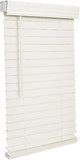 LOTUS & WINDOWARE Cordless 2-inchFaux Wood Blind 26.5" Wide x 72" Lon(Soft Wh...