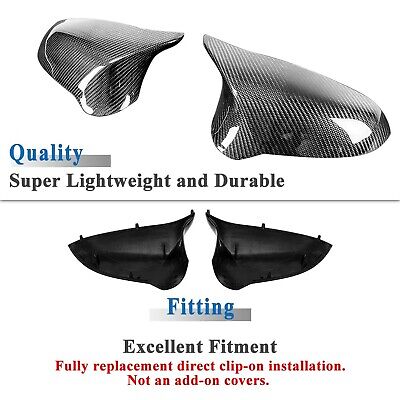 AeroBon Real Carbon Fiber Side Mirror Covers Compatible with 2014-2020 BMW F8...