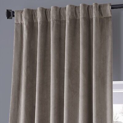 HPD Half Price Drapes Signature Plush Velvet Blackout Curtains for Bedroom (1...