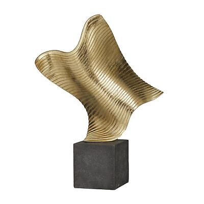 The Novogratz Polystone Abstract Decorative Sculpture Wave Home Decor Statue ...