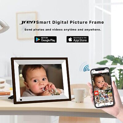 Digital Picture Frame&#65292;JREN 10.1 inch WiFi Digital Photo Frame with HD Tou