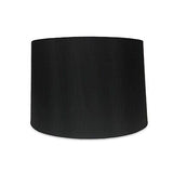 Royal Designs, Inc. Shallow Drum Hardback Lamp Shade, HB-610-16BLK/GL, Black,...