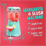 Nostalgia Frozen Drink Maker and Margarita Machine for Home - 128-Ounce Slush...