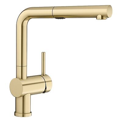 Linus Pull-Out Kitchen Faucet 1.5 GPM, Satin Gold