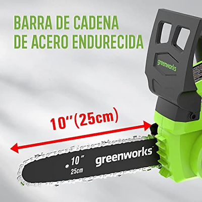 Greenworks 24V 10" Cordless Chainsaw, 2.0Ah Battery and (2.0Ah) Gen 1