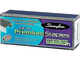 Swingline Staples, S.F. 4, Premium, 1/4" Length, 210/Strip, 5000/Box, 20 Boxe...