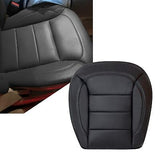 Black Leather Driver Side Bottom Replacement Seat Cover Compatible with Merce...