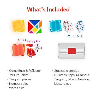 Osmo - Genius Starter Kit for Fire Tablet-5 Educational Learning Games-Ages 6...