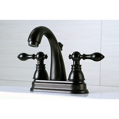 Kingston Brass FSY561ACLAC American Classic 4" Centerset Bathroom Faucet, Ant...