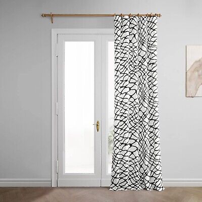 HPD Half Price Drapes Geometric Abstract Printed Curtains 96 Inches Long Luxu...