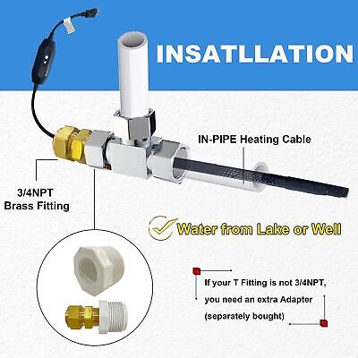 Self Regulating Heating Cable That Heats Water Pipes from Inside the Pipe, Fr...