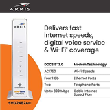 ARRIS SURFboard SVG2482AC DOCSIS 3.0 Cable Max Download Speed: 1 Gbps, white