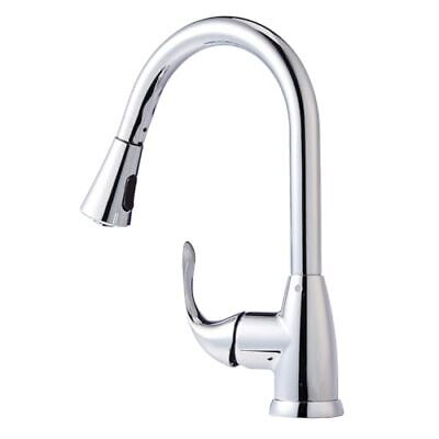 Amazon Basics AB-KF709-PC Pull-Down Kitchen Faucet, Polished Chrome