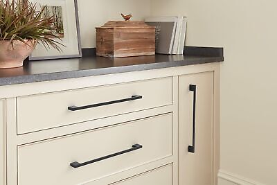 Amerock 10BX37135MB | Matte Black Cabinet Pull | 10-1/16 inch (256mm) Center-...