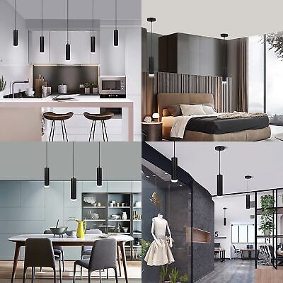 OKELI Pendant Lights, Modern Black Pendant Lights Fixture, Unique LED Pendant...