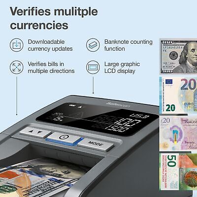 Safescan 185-S Multi-direction portable Counterfeit Bill Detector, 7-Point co...