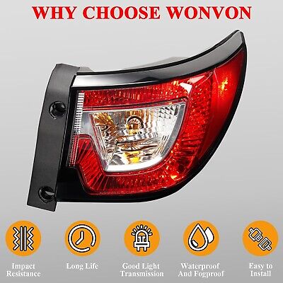 WonVon Tail Light Assembly Compatible for 2013-2017 Traverse, Right Passenger...