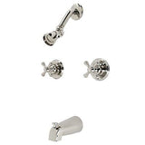 Kingston Brass KB246AXPN Magellan Tub and Shower Faucet, Polished Nickel, 72 ...