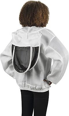 Bees & Co K84 Ultralight Beekeeper Jacket with Fencing Veil, XXL, Crystal White