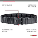 BIANCHI 7955 ErgoTek Duty Belt - 2.25'' Belt Loop Plain Black 34-36