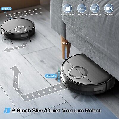 MAMNV Robot Vacuum and Mop Combo, 2 in 1 Mopping Robot Vacuum Cleaner with Sc...