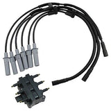 TRQ Engine Ignition Coil Pack & Spark Plug Wire Set for 07-11 Jeep Wrangler V...