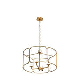 classy leaves Modern Gold Chandelier, 22&#8217;&#8217; Large Drum Chandeliers fo