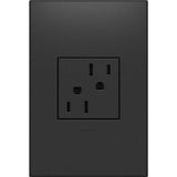 Legrand adorne 15A Tamper-Resistant Outlet With Matching Wall Plate (Graphite...