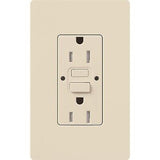 Lutron 15 Amp Tamper-Resistant GFCI Duplex Receptacle in Light Almond