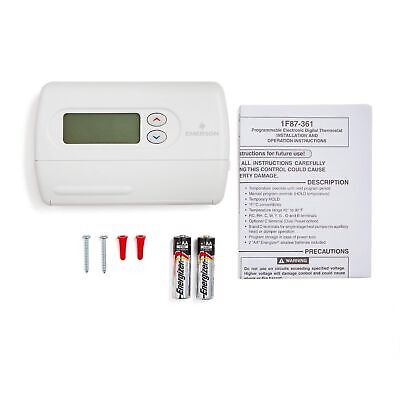 Emerson Thermostats Emerson 1F87-361 7 Day Programmable Thermostat for Single...