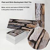 TUOKING 54-Pieces Stone Composite Subway Tiles Peel and Stick Backsplash 4"x ...