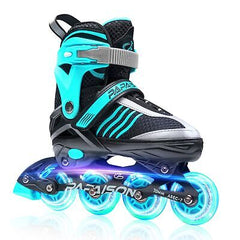 PAPAISON Adjustable Inline Skates Boys Ages 4-12, Roller Skates for Girls Kid...