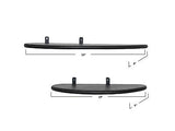 Bloomingville 24 Inches and 19 Inches Mango Wood and Metal Organic Shaped Flo...