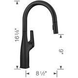 Rivana Pull-Down Kitchen Faucet 1.5 GPM, Matte Black