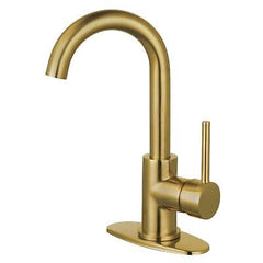 Kingston Brass LS8433DL Concord Bathroom Faucet, Brushed Brass, 5.88 x 5.13 x...