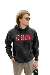 Blue 84 NCAA Officially Licensed Mineral Wash Hooded Sweatshirt Prominent Vin...